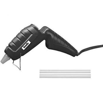 Kwb Mini pistolet à colle 7 mm avec 3 mini bâtons de colle, pistolet à colle pour le bricolage, le bureau, etc., 20 watts, temps de chauffe 5