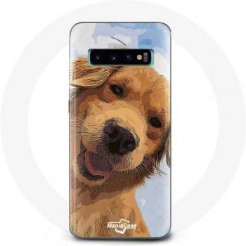 Cubierta Brillante Golden Retriever Gold para Samsung Galaxy S10 Plus