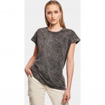 Build Your Brand Damen Acid Washed Shirt mit erweiterten Schultern