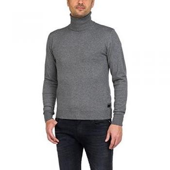 Pull Replay Uk4052.000.g20990 Gris Homme
