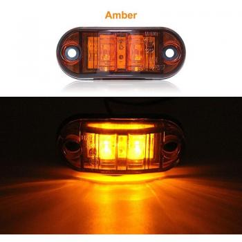 Dual Pack Yellow LED Side Lights for Vehicles