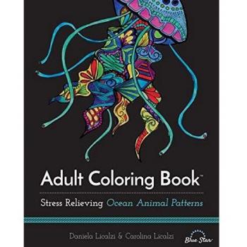 Adult Coloring Book : Ocean Animal Patterns