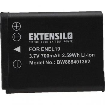 Extensilo 700 mAh Power‑Pack für Nikon Coolpix (S6400, S4300, S6600)
