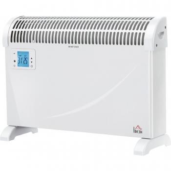 Homcom Stufa Elettrica da Parete con Umidificatore, Luce LED e Ultravioletti