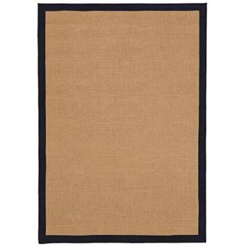 Carpetfine Hand Woven Sisal Rug Black/Brown 120 x 170cm
