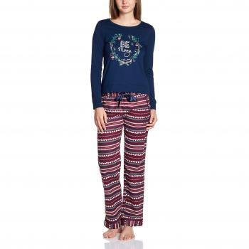 Banana Moon Intimates Damen Zweiteiliger Schlafanzug Svencirce Bemery, Einfarbig, Rot, Gr. 40