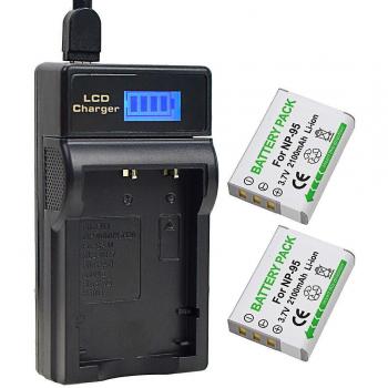 Batteries 2x Np-95 et chargeur USB – Compatibilité Fujifilm X100t/X70/X30/X100s/X100 Real 3D W1