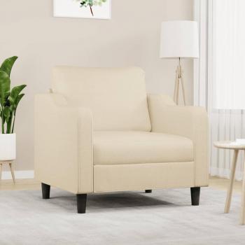 Poltrona Lusso Casadino in Tessuto Crema 60 Cm