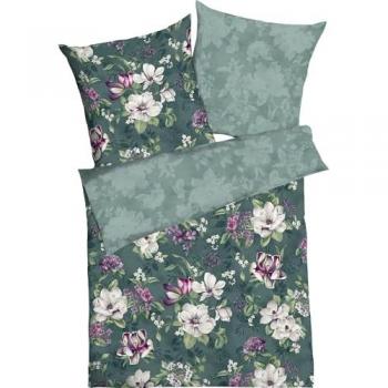 Kaeppel Bettwäsche Wendebettwäsche Magnolia, Mako-Satin, 2 teilig, Blumen