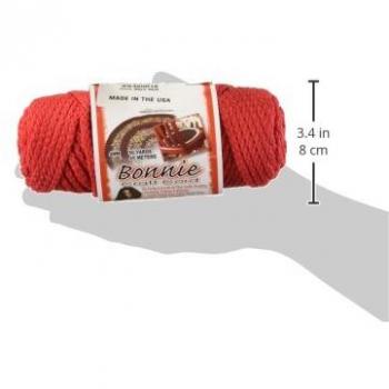 Bonnie Macrame Craft Cord 4mmX50yd-Red, BB4-50-016