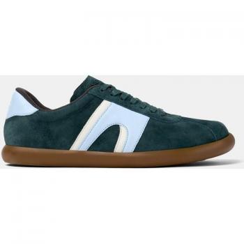 Camper Sneaker Bassa Blu Chiaro Pueblo Verde Scuro (Variante)