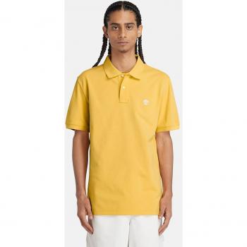 Polo Timberland amarillo de manga corta para hombre