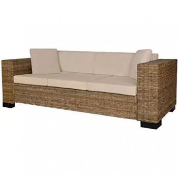 VidaXL Real Rattan Sofa Set
