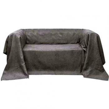 VidaXL Micro-suede Sofa Cover Cream 210 x 280 cm