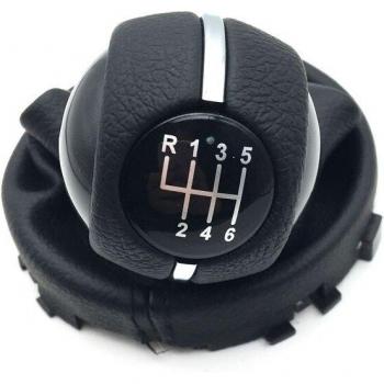 Pommeau de vitesse Mini Cooper 6 rapports avec housse en cuir – OEM 7641999, modèles F55, F56, F54, F60