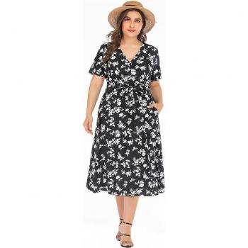 Maxi Vestido de Verano con Bolsillos 6XL
