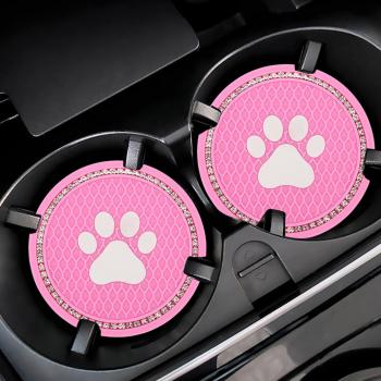 Tapis de Tasse Amovible Chat pour Véhicule