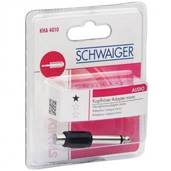 SCHWAIGER kha4010 533 RCA 6.3 mm Schwarz Kabel-Schnittstelle und Netzteil
