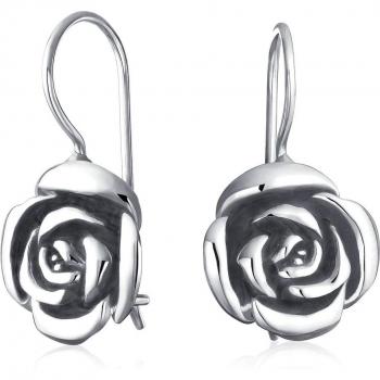 French Wire Rose Drop Jewelry