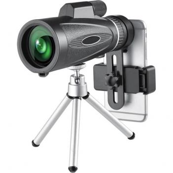 18x62 HD Monokular mit Stativ und praktischen Clip