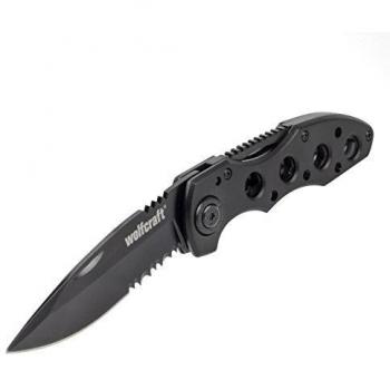 WolfCraft 4289000 75mm Pocket Knife – Black