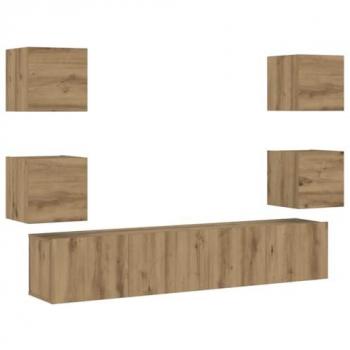 VidaXL TV-Regal 6er-Set Holzwerkstoff