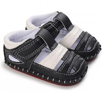 Baby Jungen Sandalen für erste Schritte – weiche Sohle und PU Leder