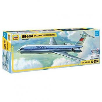 Ensemble de construction d'avion Zvezda Z7013 Iliouchine IL-62M