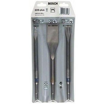 Bosch Professional Set de 3 cinceles Long Life SDS-plus para hormigón