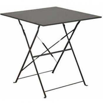 Guéridon pliant en acier 70x70 Cuba