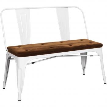 Panca in Acciaio e Poliestere 109x55x13 cm