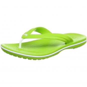 Crocs Crocband Flip, Sandalias Unisex Adulto, Verde (Volt Green/White)