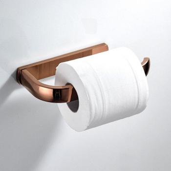 Oro Rosa Rollo Holder con Diseño Antivuqe