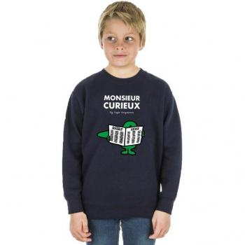 Felpa MONSIEUR CURIEUX 4 anni blu navy