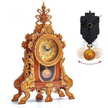 Adults/Youth 3D Building Puzzle: Vintage Style Pendulum Desk Clock