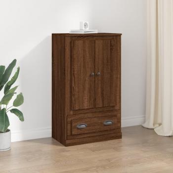 Buffet Haut en Chêne Marron 60x35,5x103,5 cm