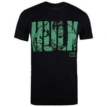 Camiseta Hulk Texto, Color Negro, Talla XX-Large