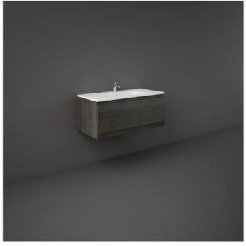 RAK Ceramics Joy Uno Wall Hung Vanity Unit in Moka Walnut