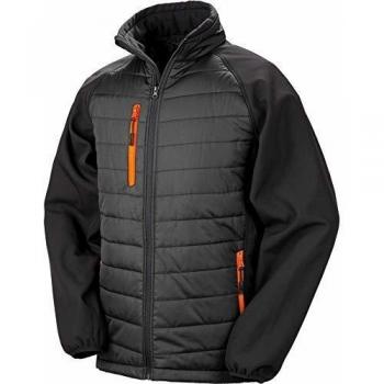 Padded Softshell Jacket Black Compass