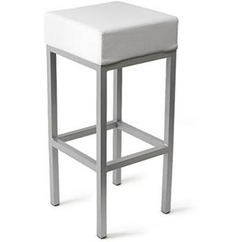 White 4‑Leg Bar Stools – Cuboid Design for Kitchen and Breakfast Bars