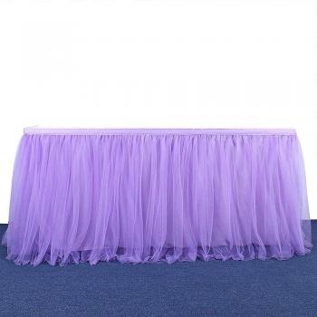 1PC Tulle Table Skirt for Home Decor