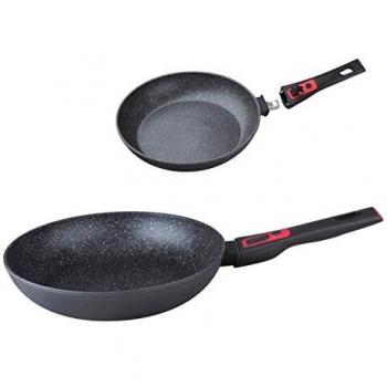 Poêle Herzberg HG-7024FP; Revêtement en marbre, Manche amovible 24 cm