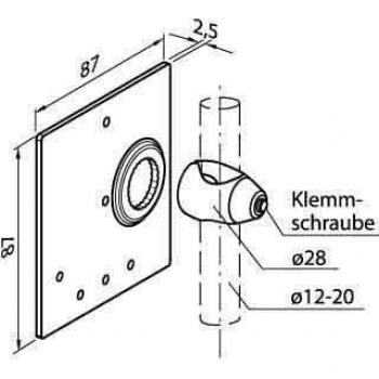 BEF‑KHS‑B01 Klammer für Positionsschalter – Sick Universal Accessoire, SKU 4047084109690