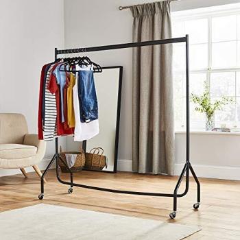 Heavy Duty Clothes Rail on Wheels
