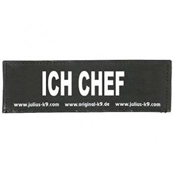 TRIXIE Julius-K9 2 Autocollants Velcro avec Inscription Ich Chef