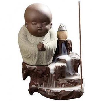 LONGTAP Celadon Backflow Incense Burner with 10pcs Incense Cones