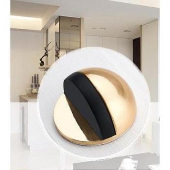 2pcs Modern Floor-Mounted Door Stop with Rubber and Zinc Alloy