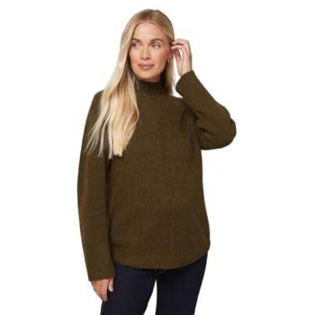 Wallis Women's Khaki S Curved‑Hem Cozy Pullover