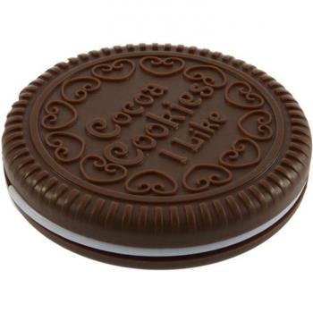Cute Chocolate Cookie Mirror + Hair Comb Set