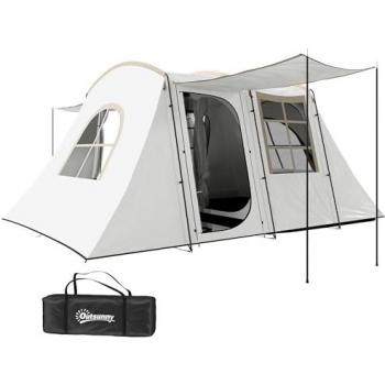 3-4 Man Waterproof Tunnel Tent with Built-in Floor, 3000mm